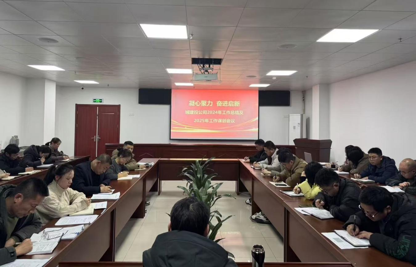 凝心聚力 奮進(jìn)啟新——城建投公司組織召開(kāi)2024年工作總結(jié)及2025年工作謀劃會(huì)